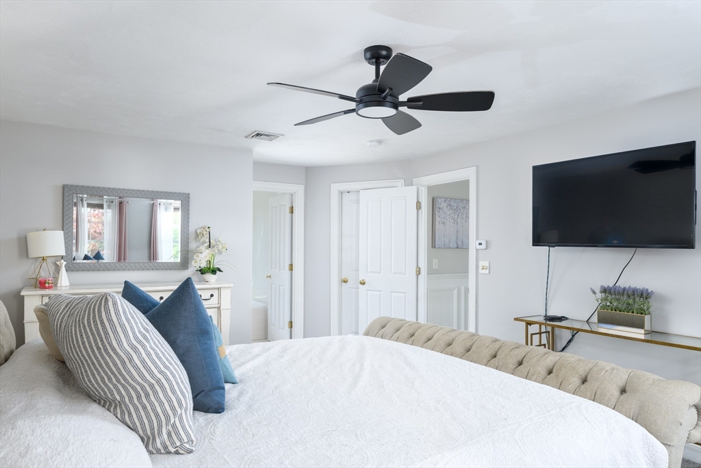 27 Vista Circle Rutland, MA 01543 - Photo 15 of 35 a bedroom with a bed tv and a window