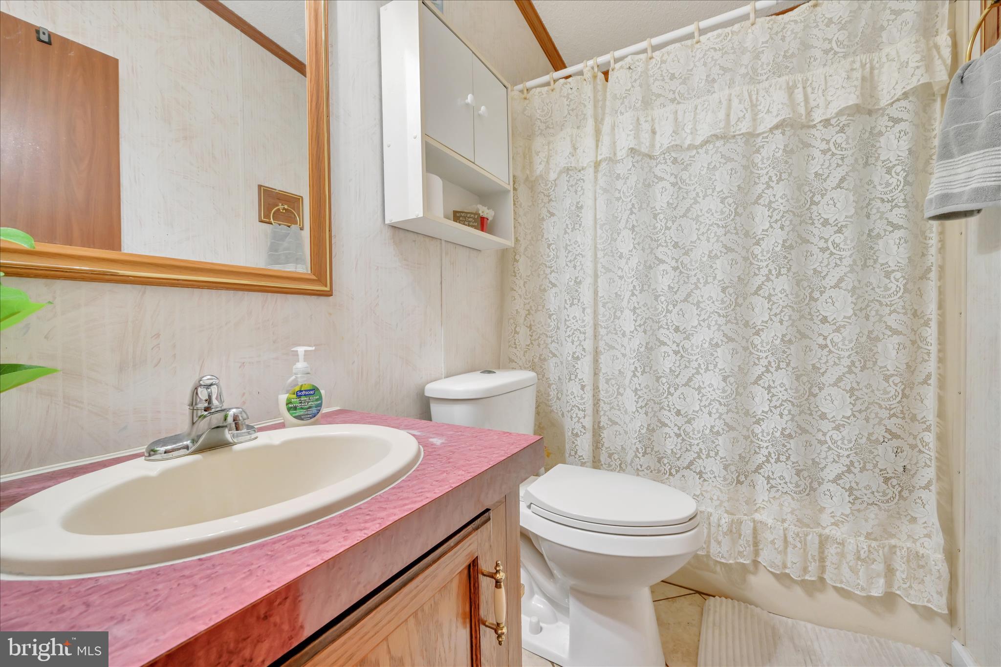 362 West Cedar Street Palmyra, PA 17078 - Photo 20 of 29 a bathroom with a sink a toilet and shower curtain