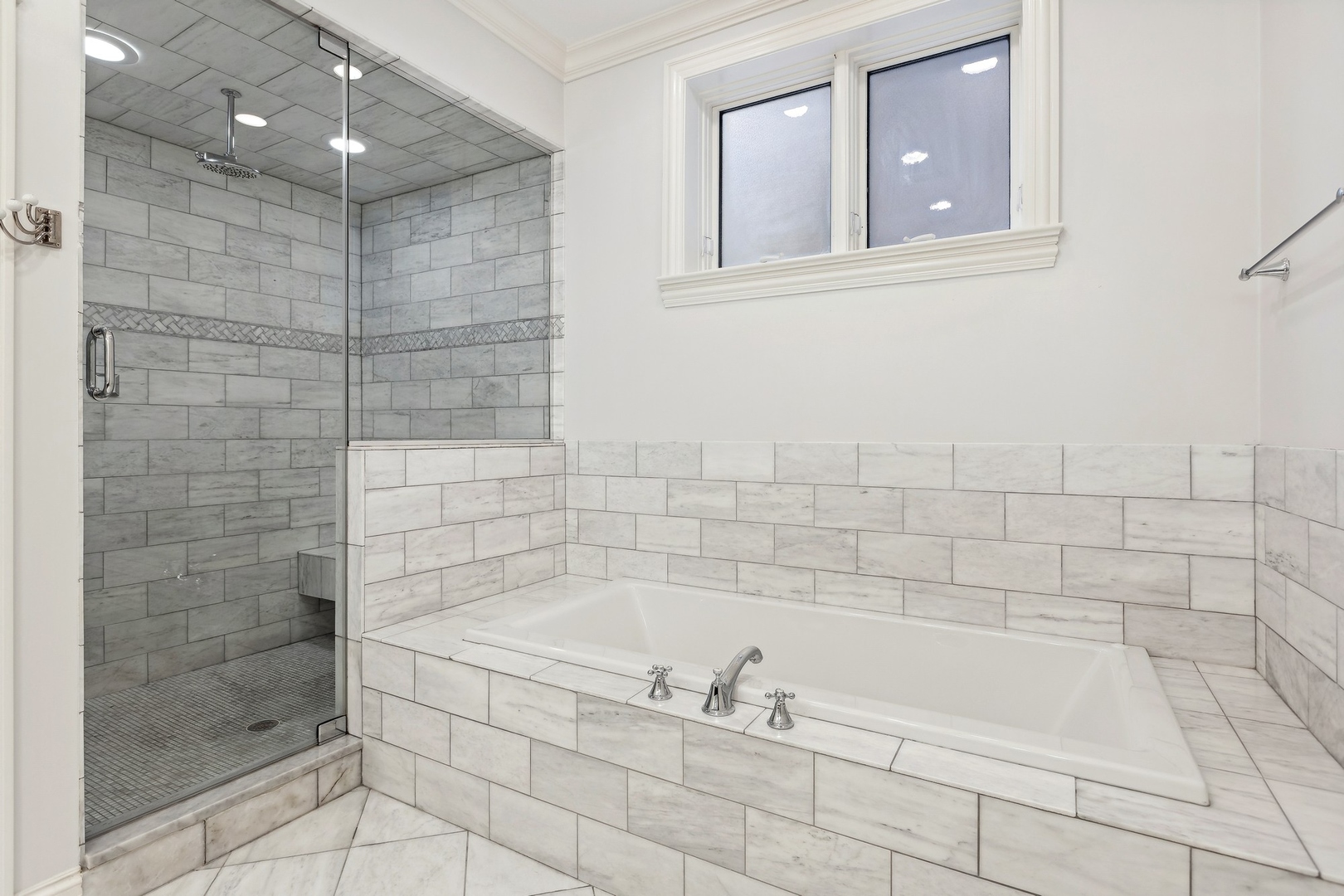 1520 West Diversey Parkway, Unit 1 Chicago, IL 60614 - Photo 20 of 31 a bathroom with a bathtub and shower