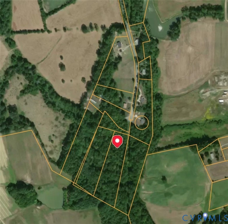 Map of property location with property parcel outl