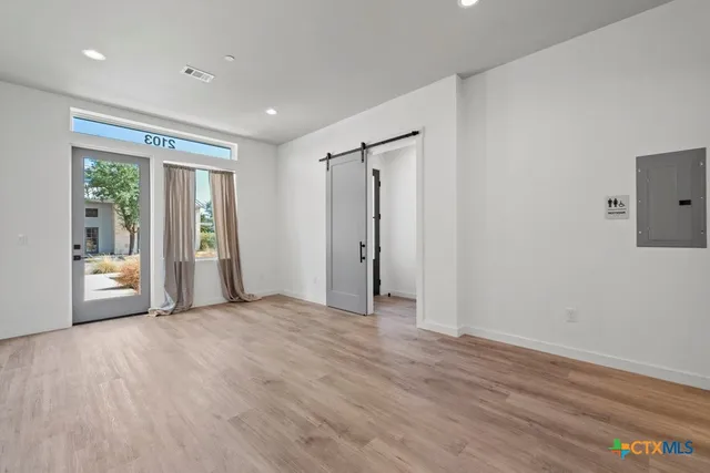 a view of an empty room