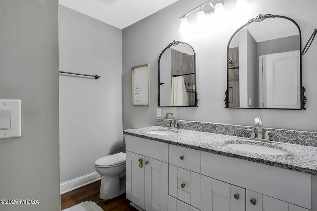 a view of a entryway with wooden floor