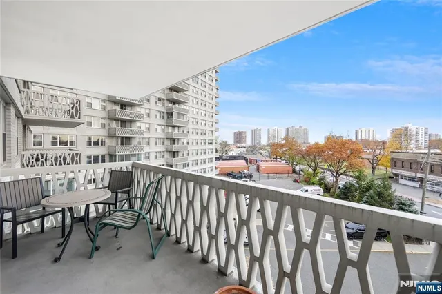 a view of city from balcony