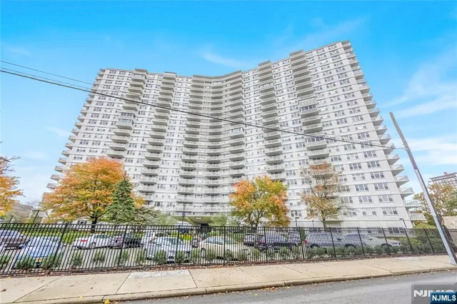 a front view of a building