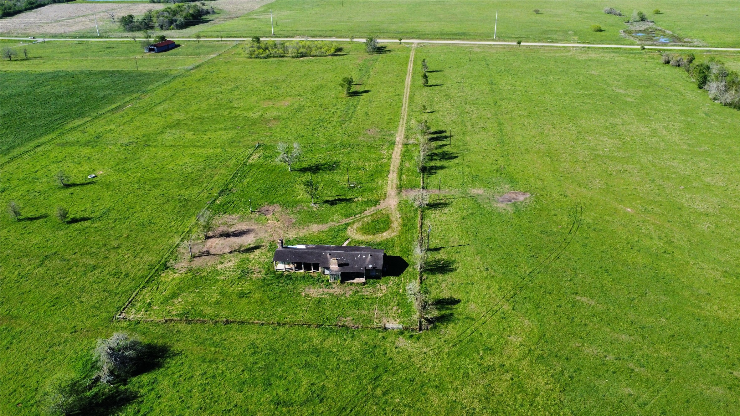 a view of a green field