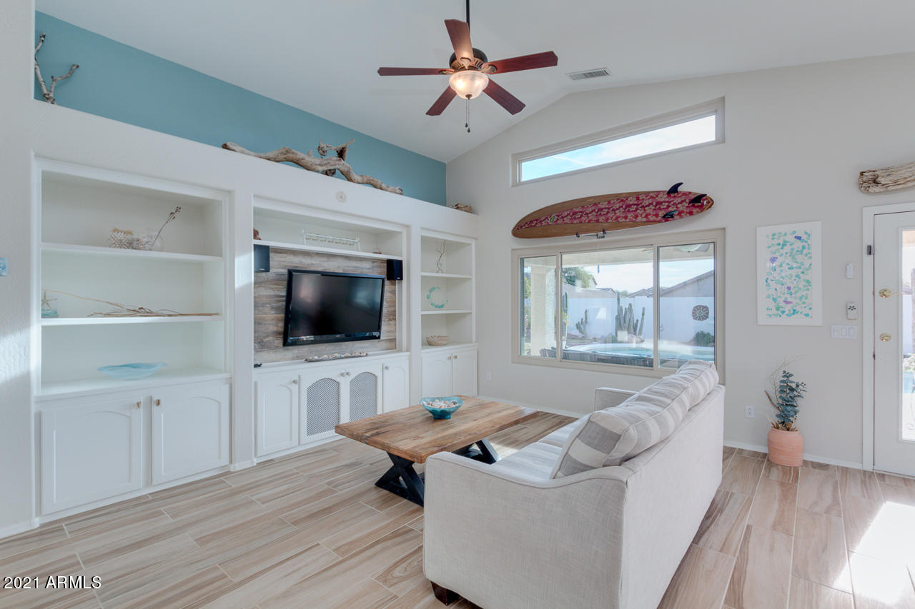 17541 West Rock Ledge Road Goodyear, AZ 85338 - Photo 9 of 62 Refinished media wall