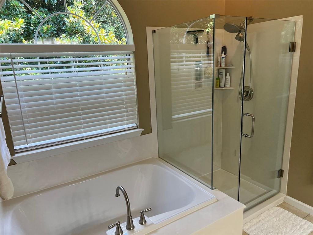 2430 Jakin Way Suwanee, GA 30024 - Photo 37 of 55 a bathroom with a shower and a sink