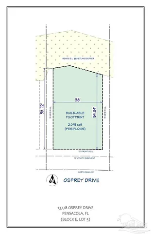 $180,000 | 13778 Osprey Drive, Unit LOT #5, Pensacola, FL 32507