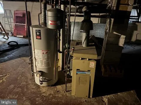 a view of water heater room