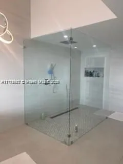 a room with a table and chairs