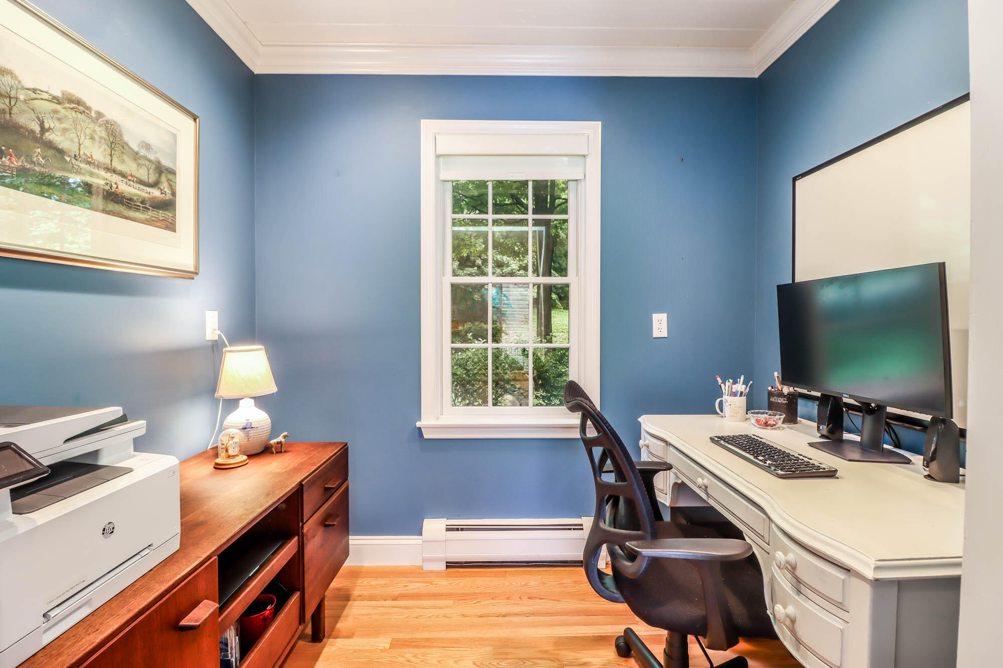 262 White Oak Shade Road New Canaan, CT 06840 - Photo 19 of 37 a view of a workspace with furniture and a window