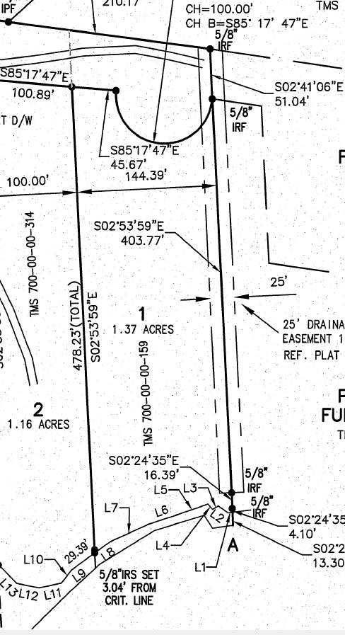 1150 Theodore Brunson Road Awendaw, SC 29429 - Photo 5 of 10 Plot Map Lot 1 RCT