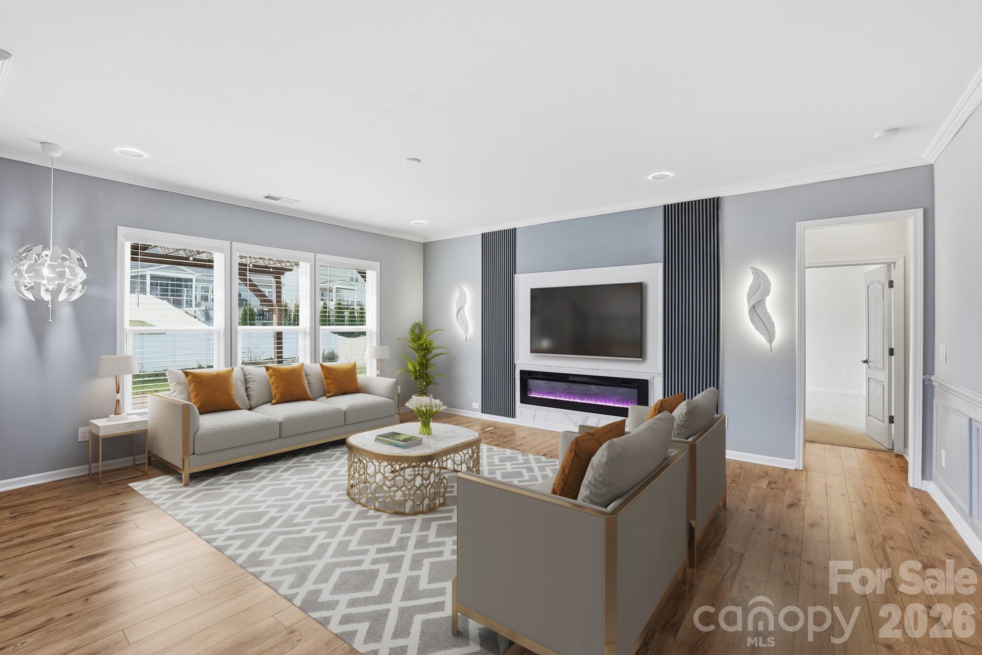 4029 Spring Garden Street Fort Mill, SC 29715 - Photo 1 of 48 a living room with furniture and a flat screen tv