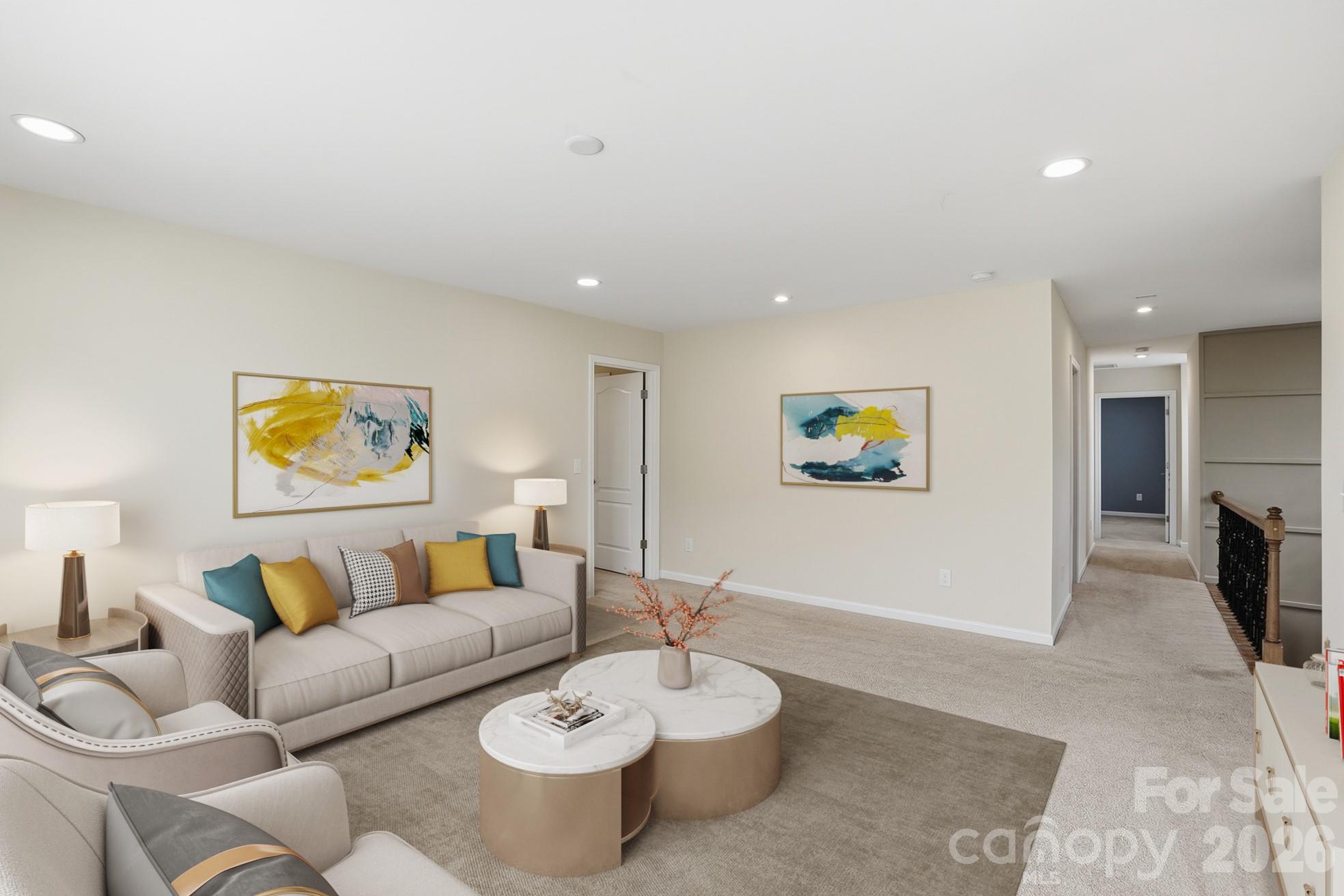 4029 Spring Garden Street Fort Mill, SC 29715 - Photo 4 of 48 a living room with furniture and a wooden floor
