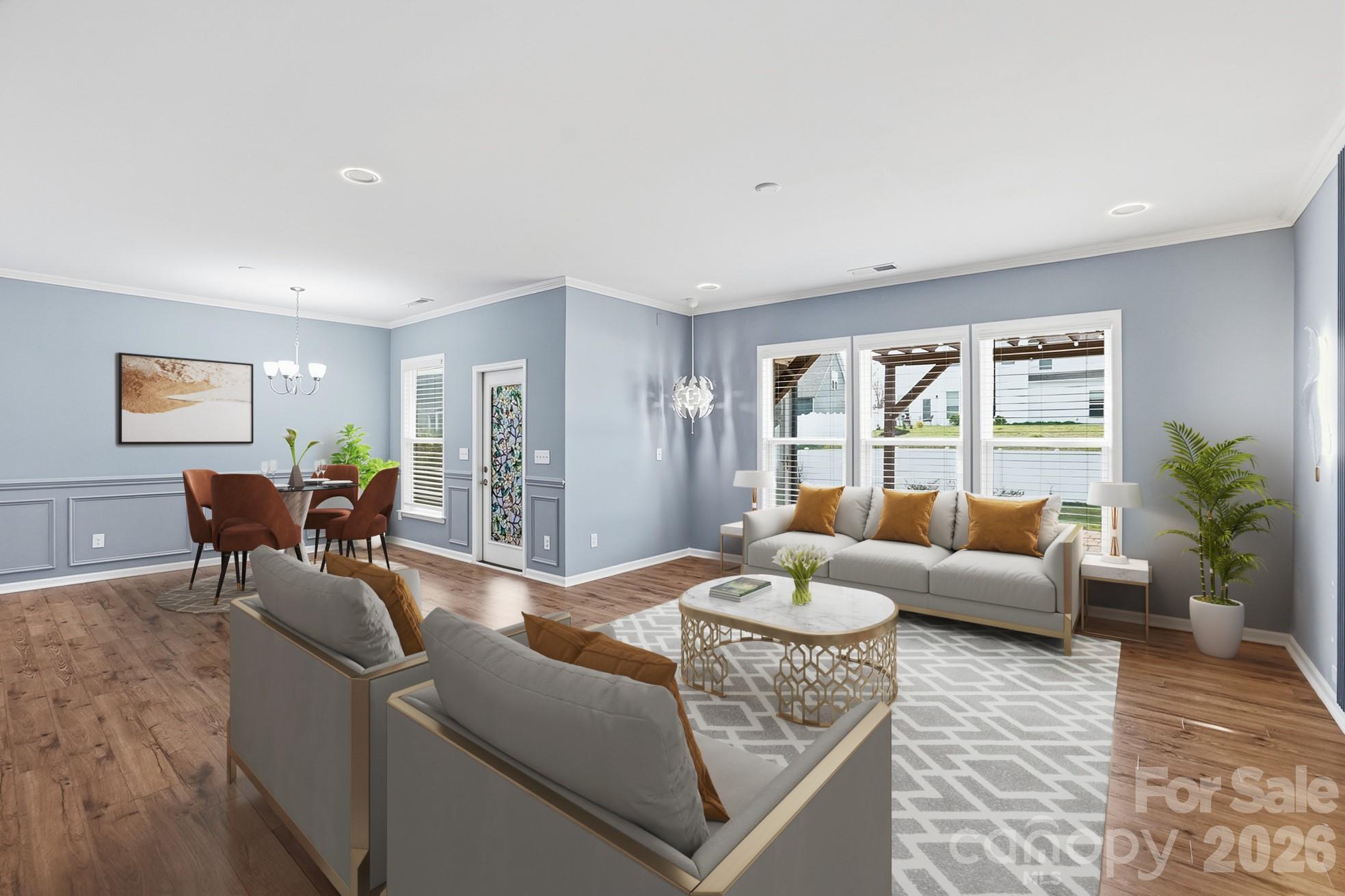 4029 Spring Garden Street Fort Mill, SC 29715 - Photo 6 of 48 a living room with furniture and a large window