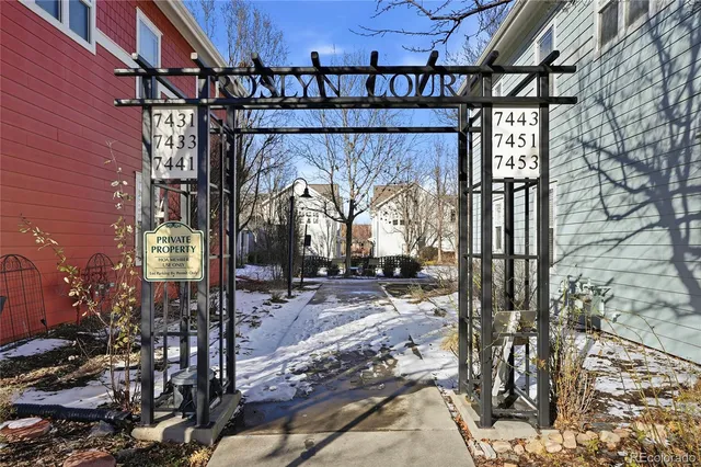 a view of a pathway of a building