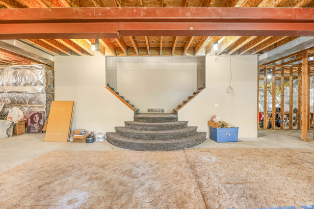 569 Elk Meadow Loop Tooele, UT 84074 - Photo 50 of 56 Unfinished basement featuring stairs