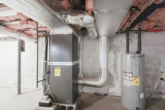 a view of a room with shelves