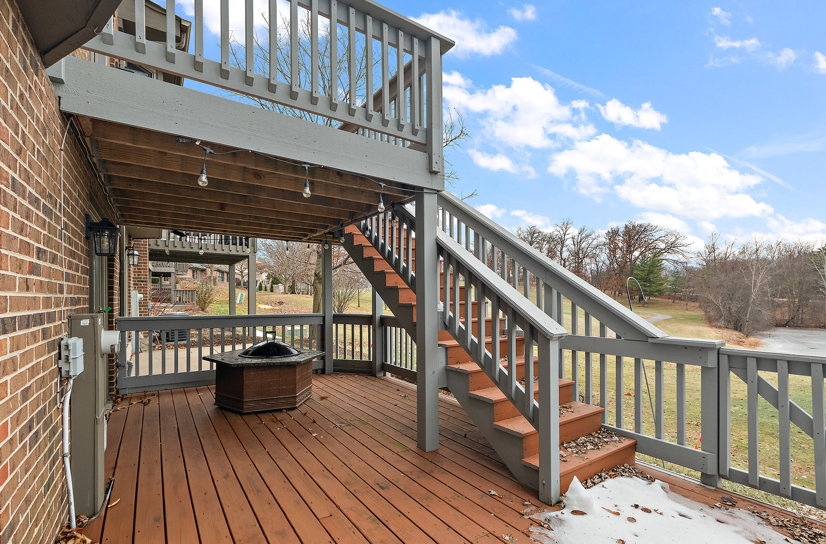 10534 Golf Road Orland Park, IL 60462 - Photo 32 of 54 a view of roof deck with wooden floor barbeque oven and outdoor seating