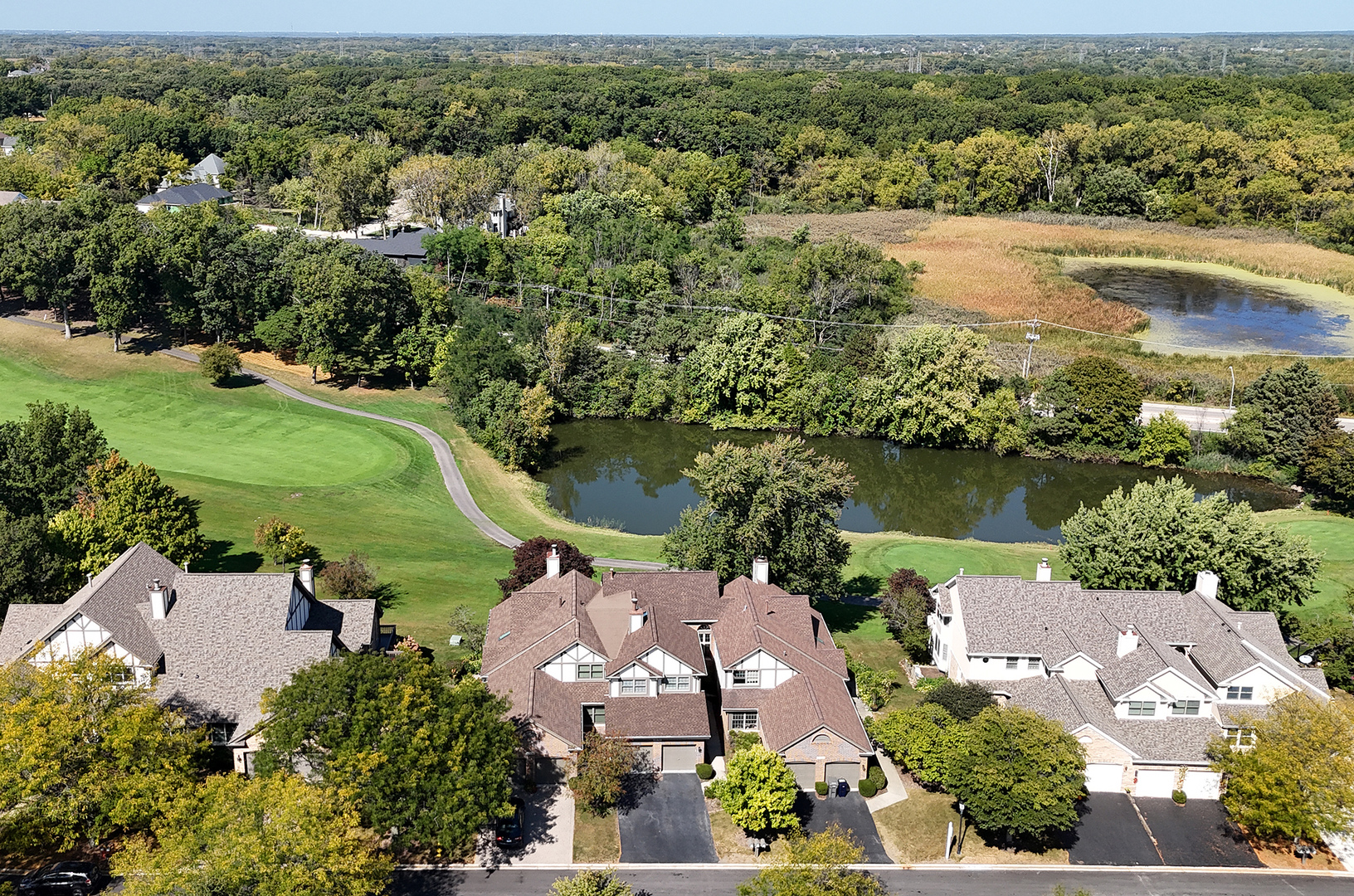 10534 Golf Road Orland Park, IL 60462 - Photo 50 of 54 an aerial view of lake residential houses with outdoor space and river