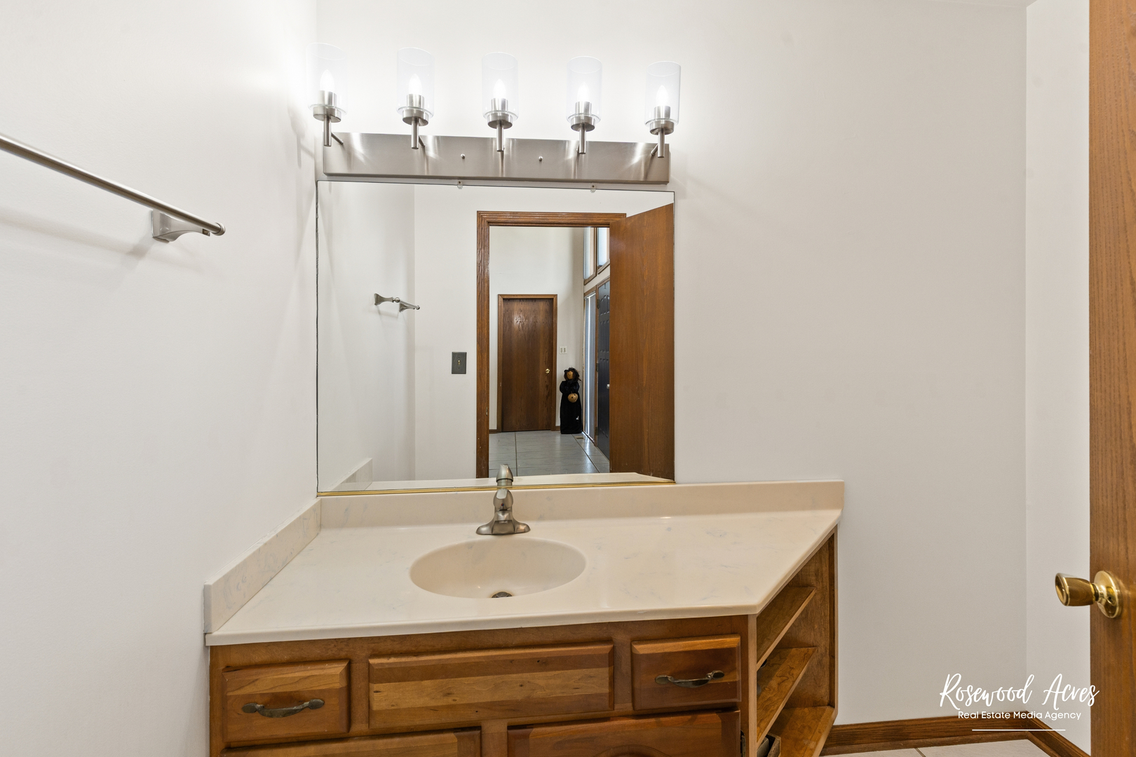4196 North 2250W Road Bourbonnais, IL 60914 - Photo 11 of 61 a bathroom with a sink and a mirror