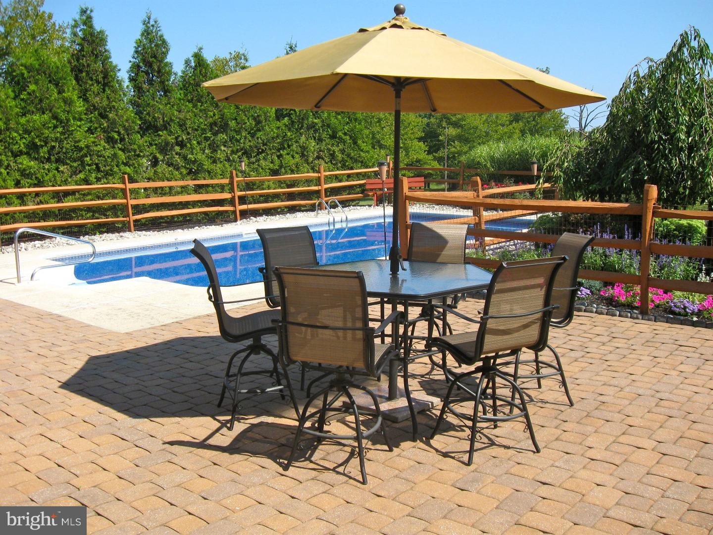 1011 Bucks Road Perkasie, PA 18944 - Photo 21 of 25 a view of backyard with seating space and trees