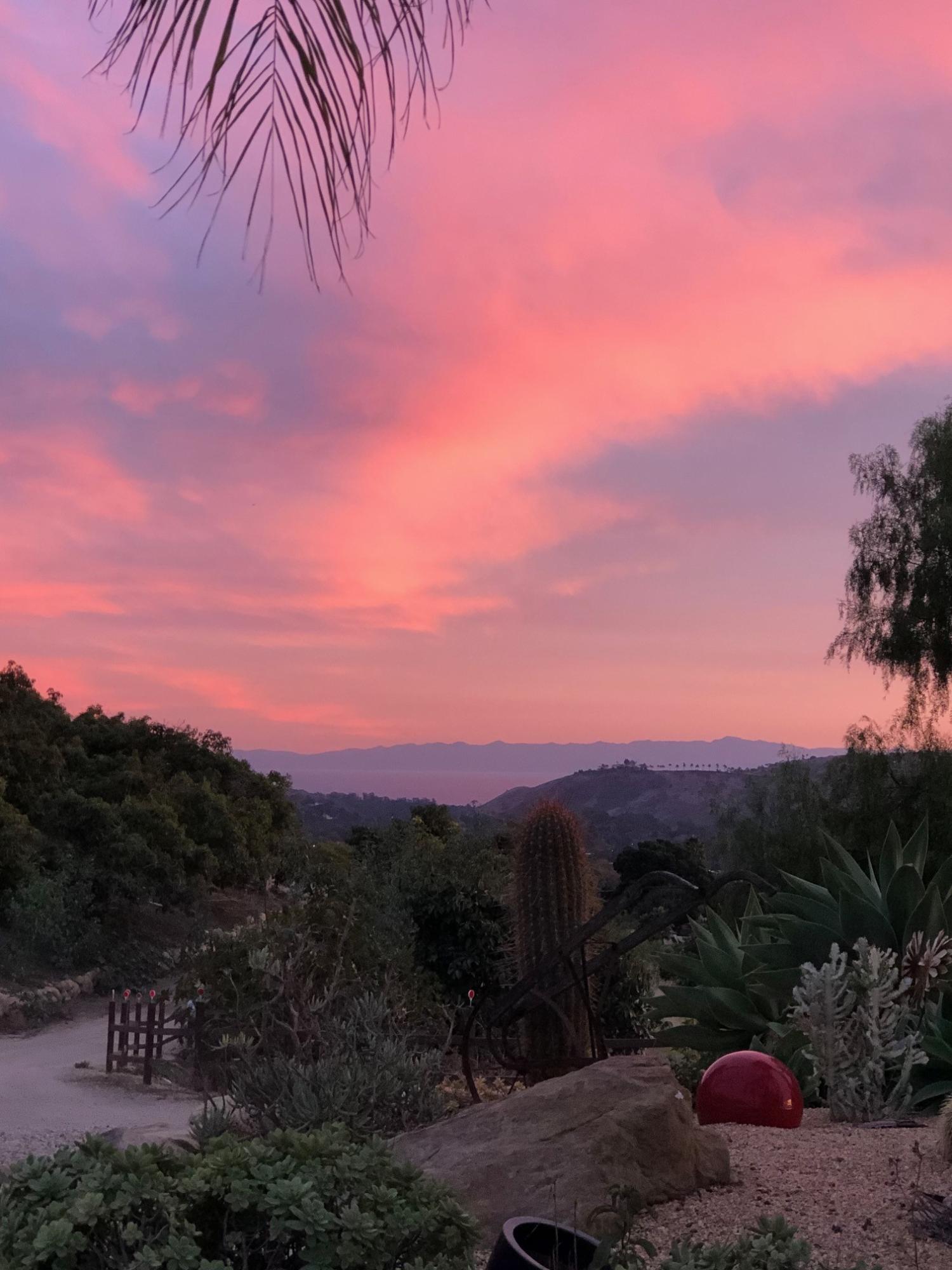 3756 Foothill (private Lane) Road Santa Barbara, CA 93110 - Photo 15 of 56 Sunset w/Drought Tolerant Landscaping
