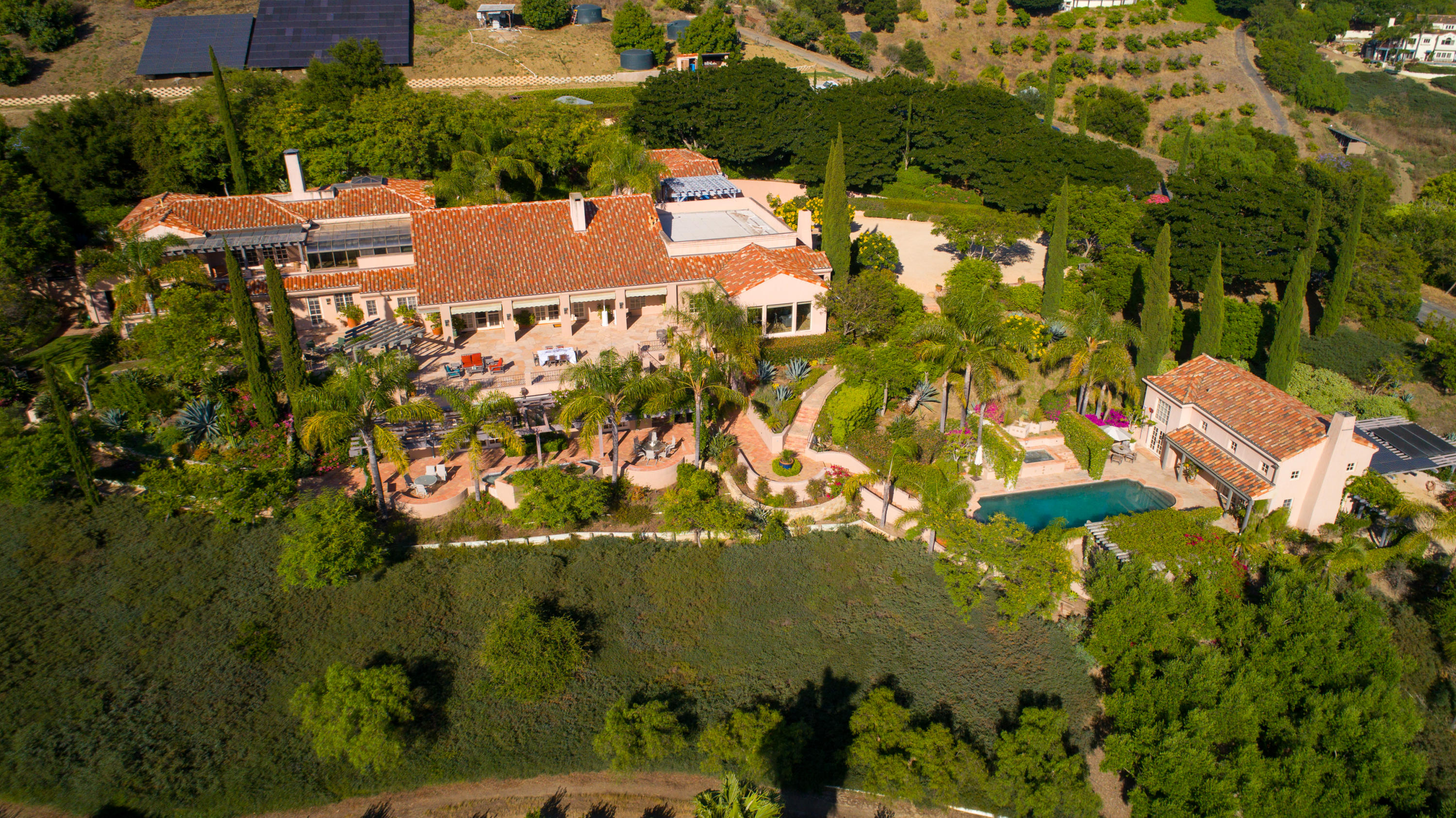 3756 Foothill (private Lane) Road Santa Barbara, CA 93110 - Photo 16 of 56 Main, Guest, Pool & Spa Compound