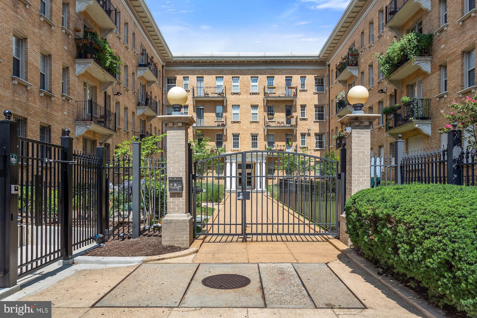 1401 Columbia Road Northwest, Unit 410 Washington, DC 20009 - Photo 37 of 37 Secure private courtyard