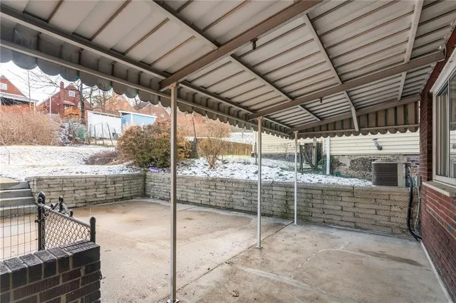 a view of outdoor space with balcony