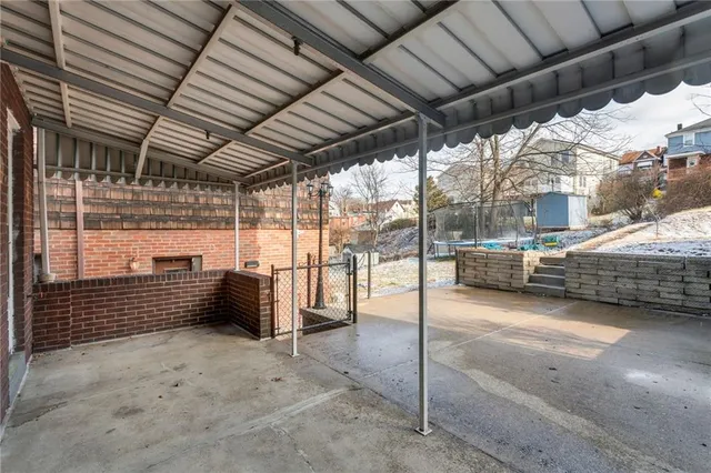 a view of a house with patio