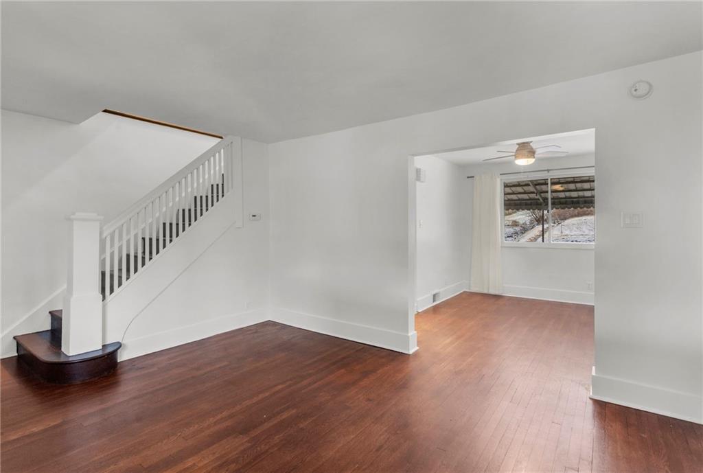 4227 Lydia Street Pittsburgh, PA 15207 - Photo 9 of 44 a view of an empty room with wooden floor