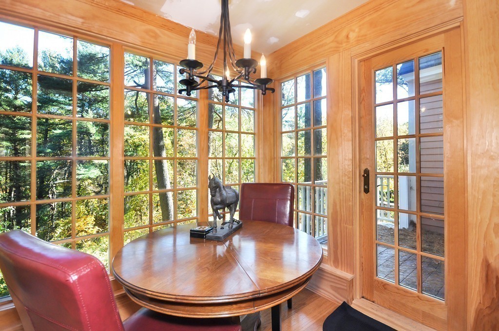 315 Garfield Road Concord, MA 01742 - Photo 7 of 21 a view of a dining room with furniture window and outside view