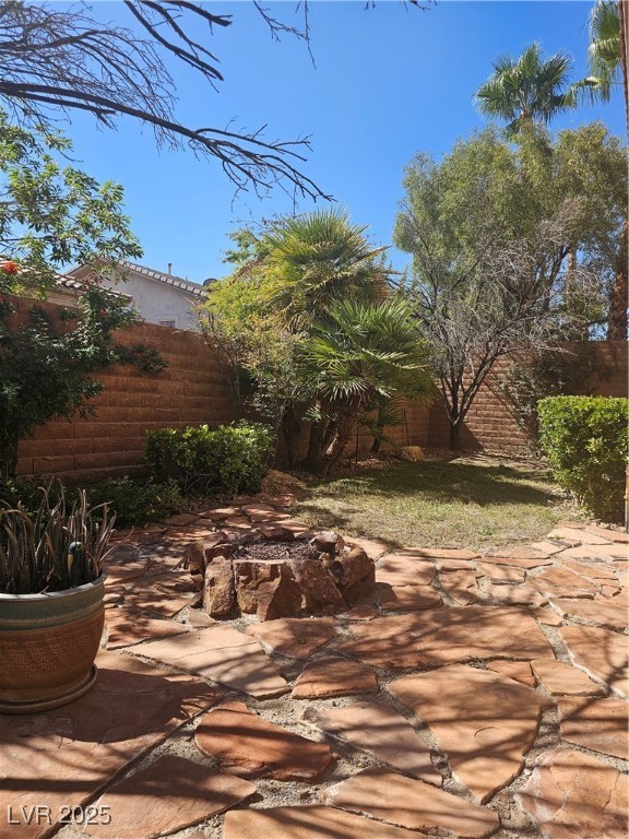 11081 Village Ridge Lane Las Vegas, NV 89135 - Photo 5 of 14 View of fenced backyard