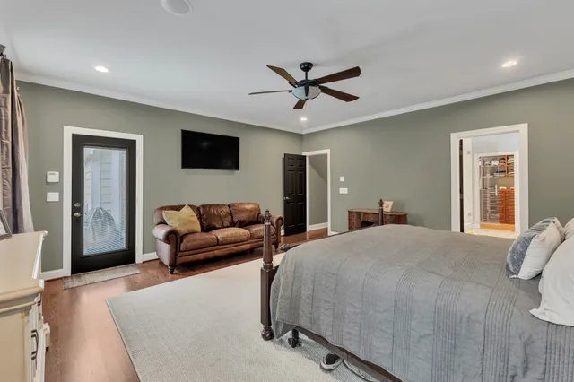 a bathroom with a double vanity sink and mirror