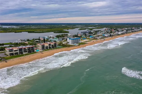 a view of building and ocean