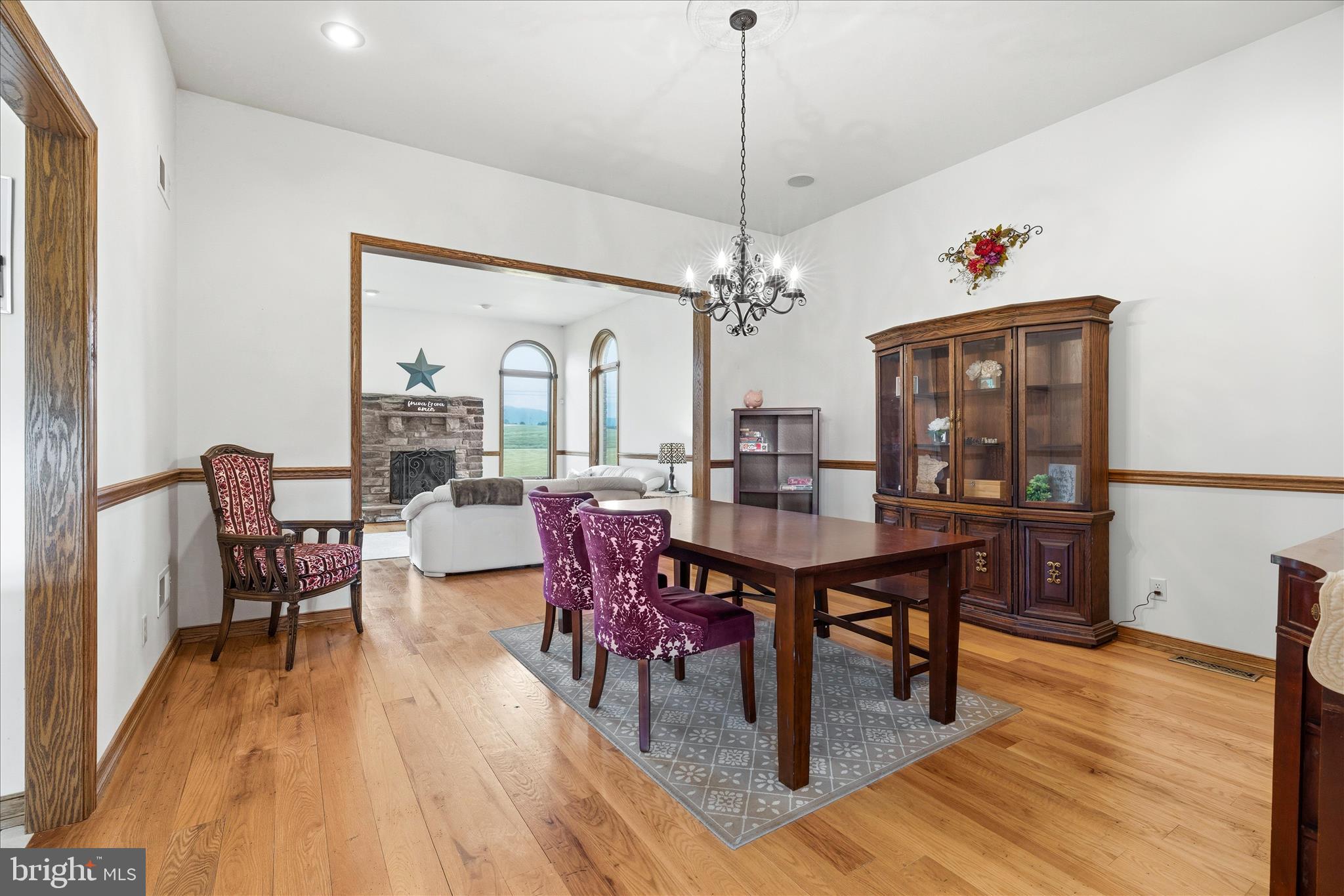 11820 Shimpstown Road Mercersburg, PA 17236 - Photo 20 of 75 a view of a dining room with furniture and wooden floor
