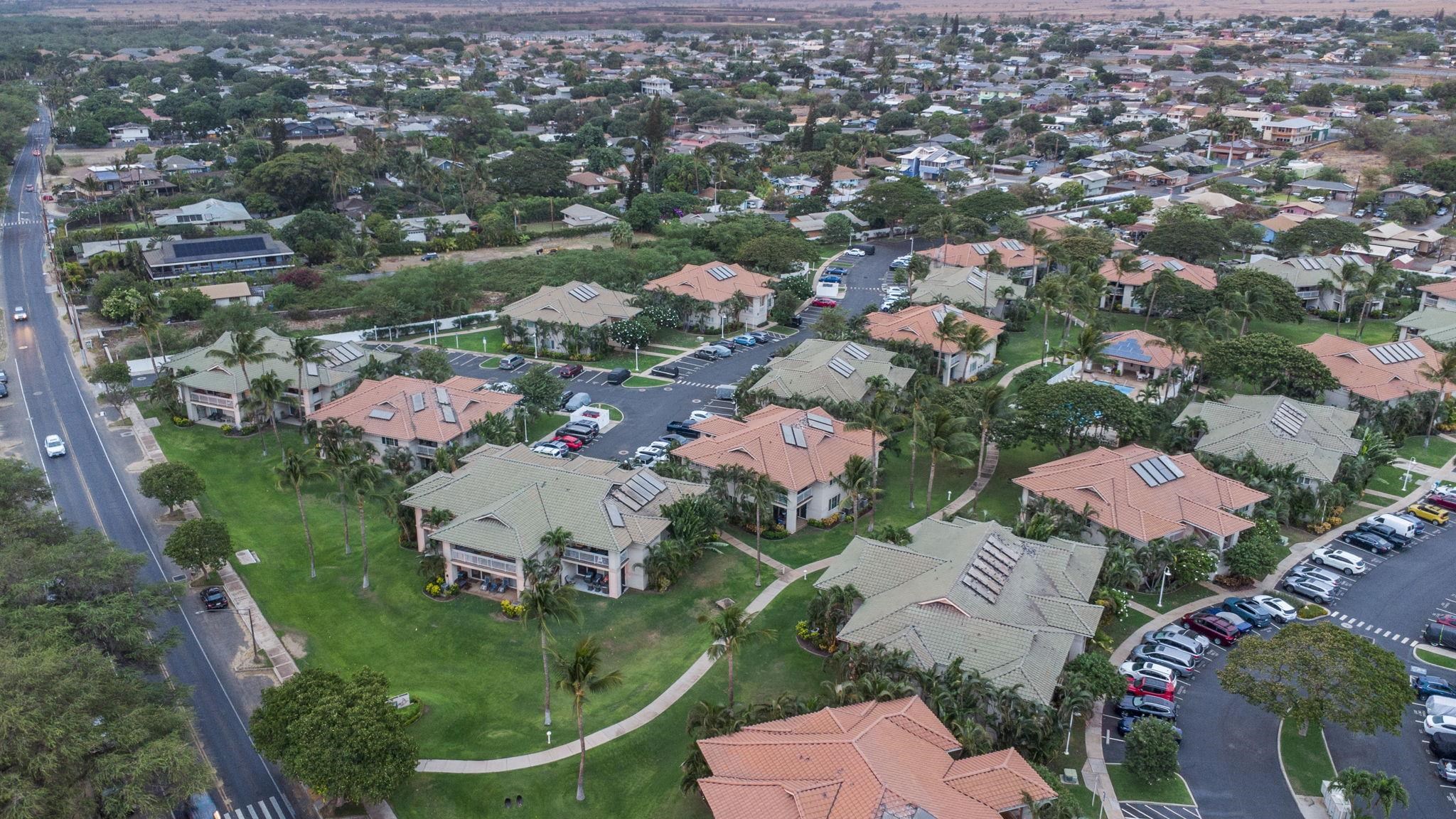 16 Kai Makani Loop, Unit D201 Kihei, HI 96753 - Photo 36 of 50 an aerial view of residential houses with outdoor space