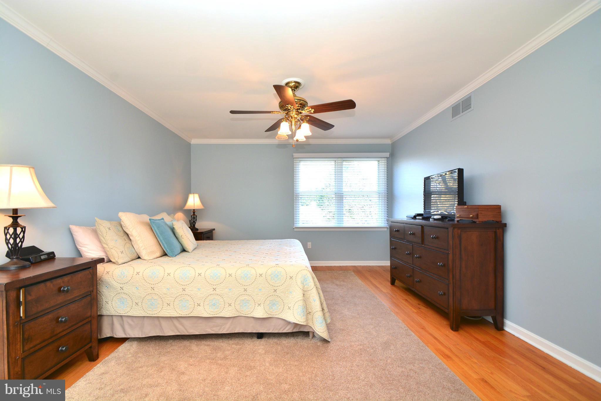1502 Rolling Road Bel Air, MD 21014 - Photo 14 of 30 Bedroom (Master) w/hardwood floors and ceiling fan
