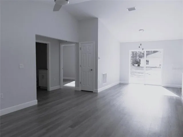 wooden floor in an empty room