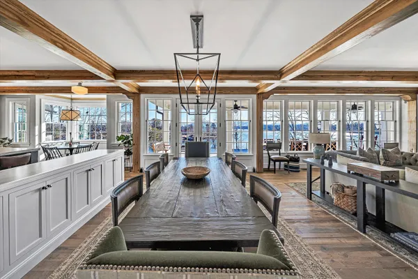 a very nice looking kitchen with a large window