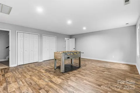 a view of a room with a table and chair