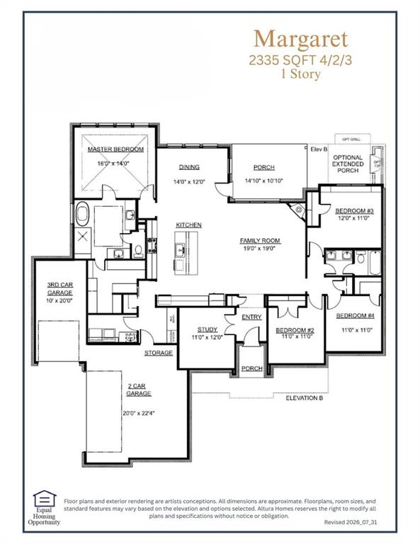 1981 Thompson Street Howe, TX 75459 - Photo 3 of 3 Floor Plan 8-03-2026