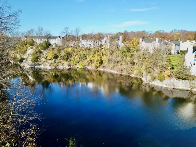 a view of a lake with houses