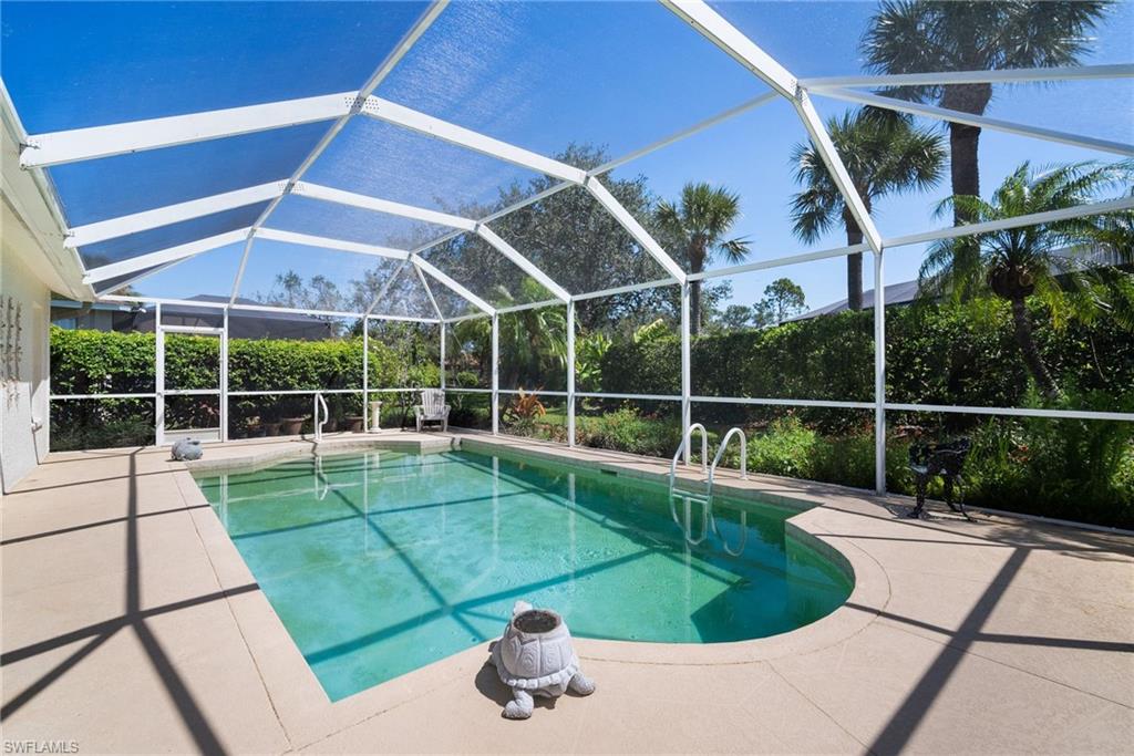 9281 Lanthorn Way Estero, FL 33928 - Photo 27 of 30 a view of a backyard with potted plants and a sink