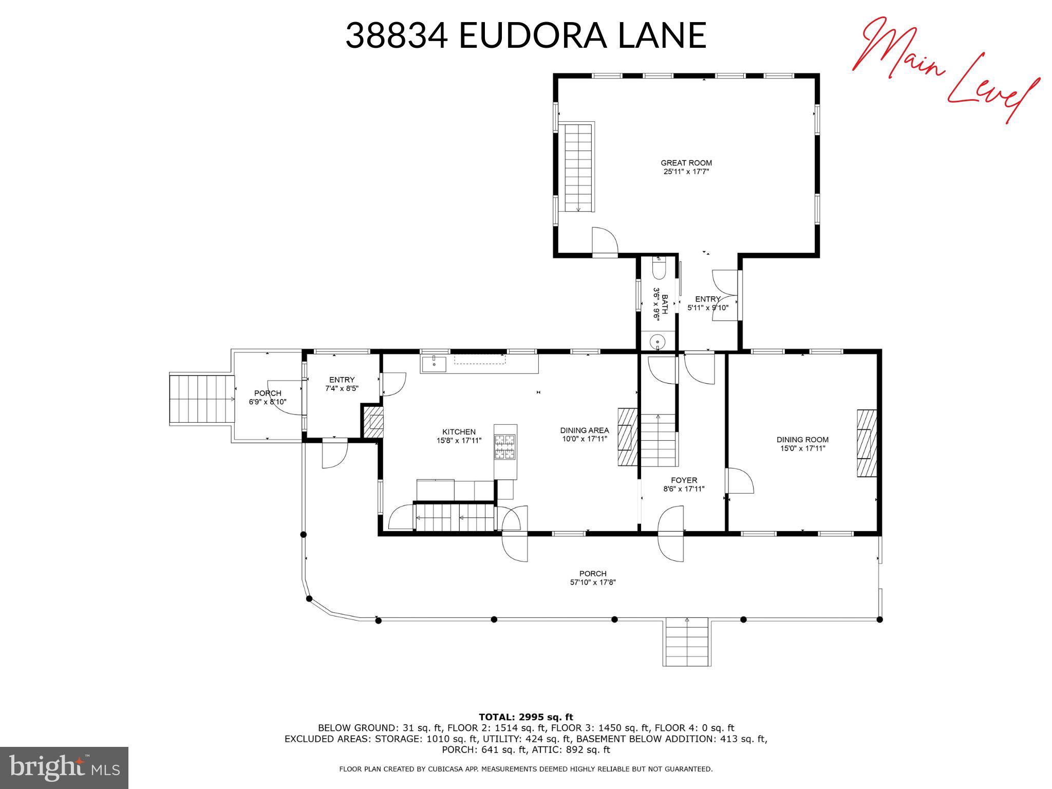 38834 Eudora Lane Hamilton, VA 20158 - Photo 95 of 98 Main Level Floorplan