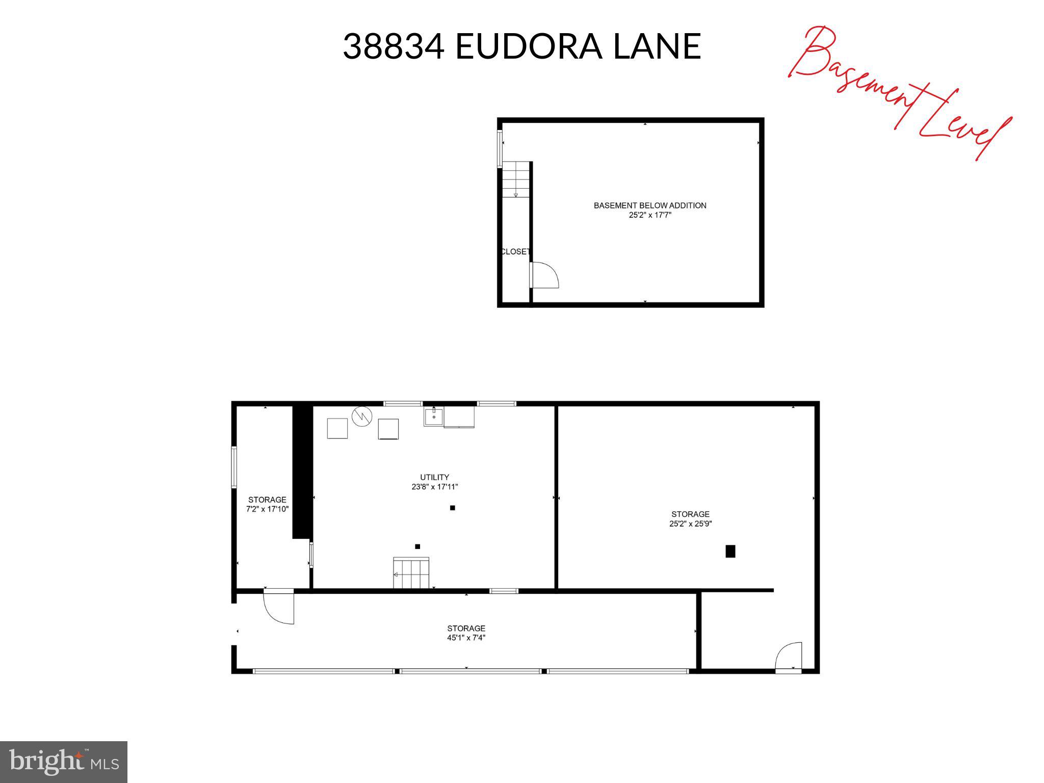 38834 Eudora Lane Hamilton, VA 20158 - Photo 98 of 98 Basement Floorplan