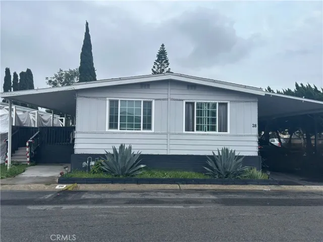 a front view of a house