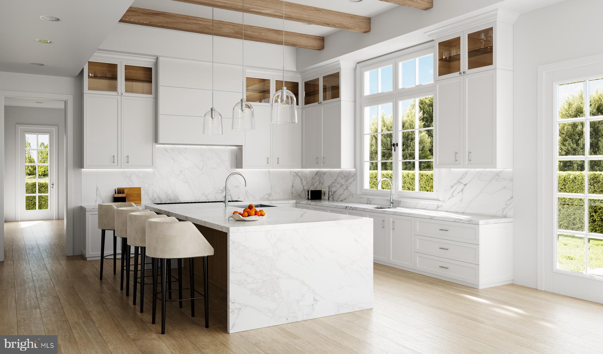 6911 Elm Street McLean, VA 22101 - Photo 6 of 11 a kitchen that has a cabinets and a table in it