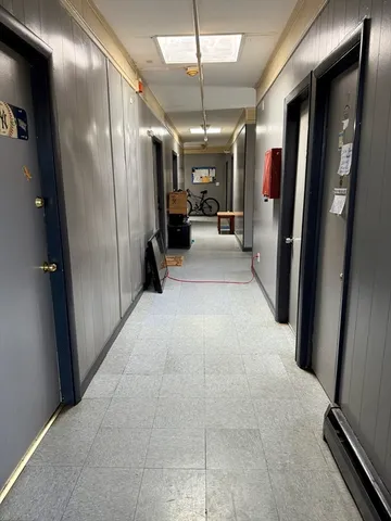 a view of gallery with furniture